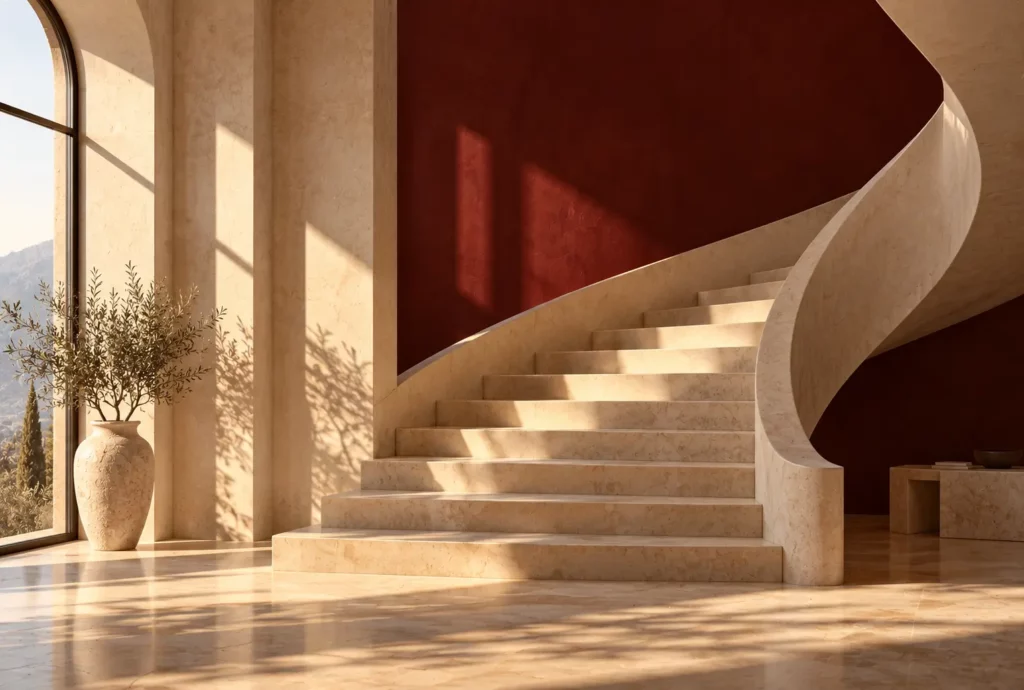 escalier intérieur de la maison DEAP